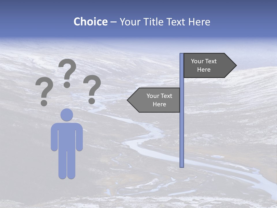 Sweden Frozen Sarek National Park PowerPoint Template