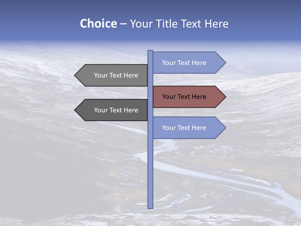 Sweden Frozen Sarek National Park PowerPoint Template
