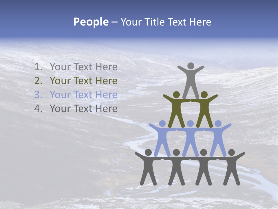 Sweden Frozen Sarek National Park PowerPoint Template