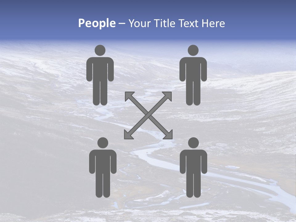 Sweden Frozen Sarek National Park PowerPoint Template