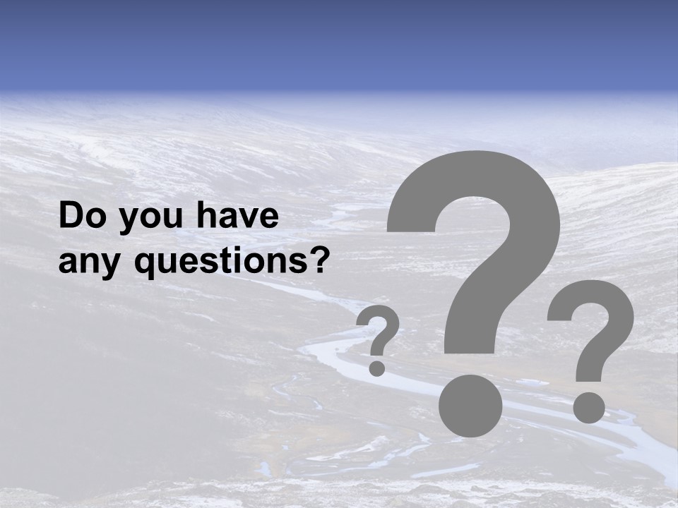 Sweden Frozen Sarek National Park PowerPoint Template