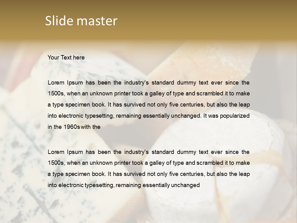 Cheddar Roquefort Gruyere PowerPoint Template