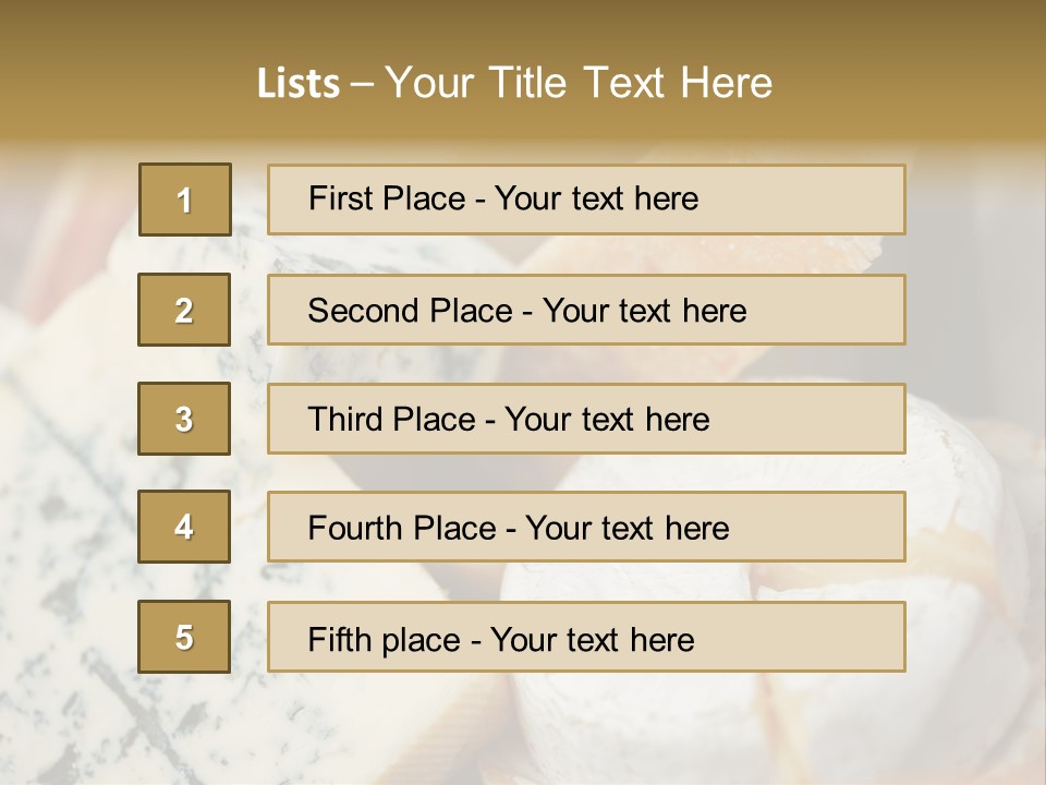 Cheddar Roquefort Gruyere PowerPoint Template