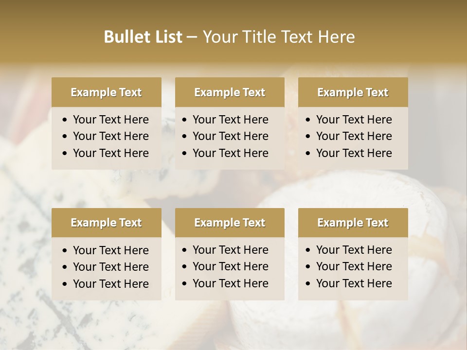 Cheddar Roquefort Gruyere PowerPoint Template