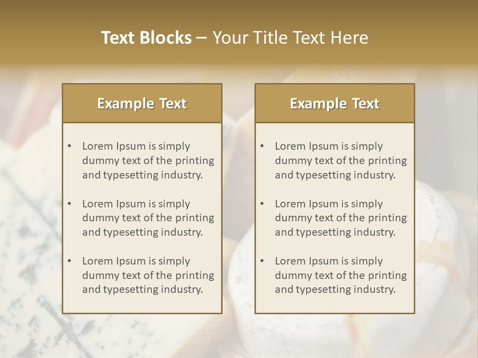 Cheddar Roquefort Gruyere PowerPoint Template