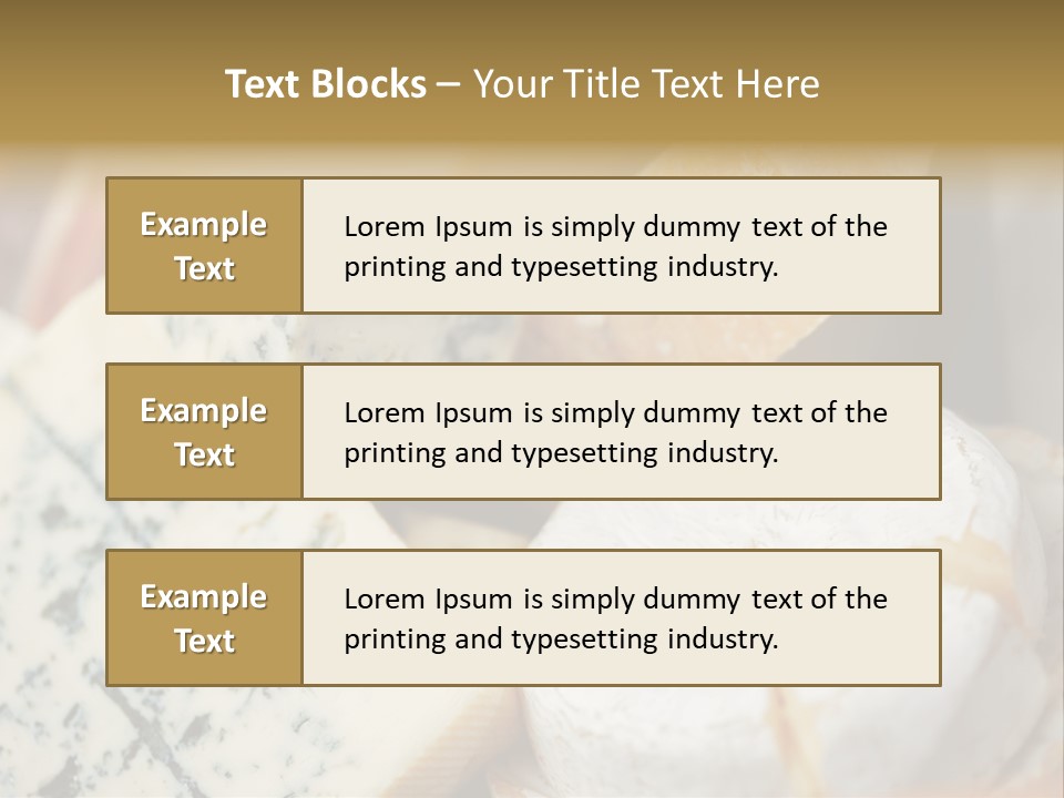 Cheddar Roquefort Gruyere PowerPoint Template