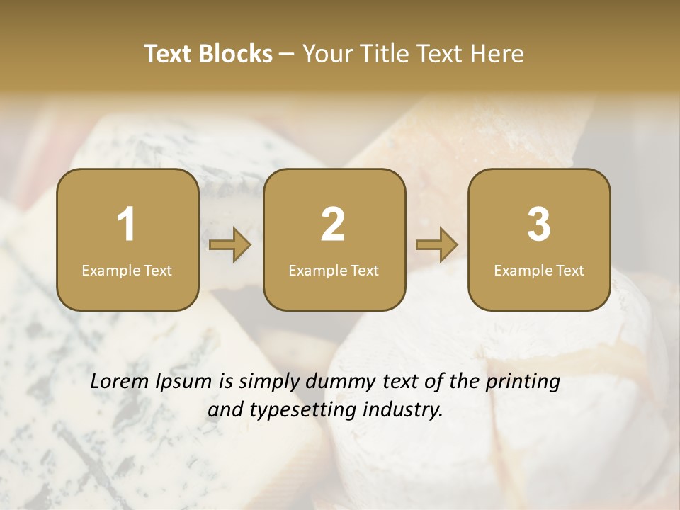 Cheddar Roquefort Gruyere PowerPoint Template