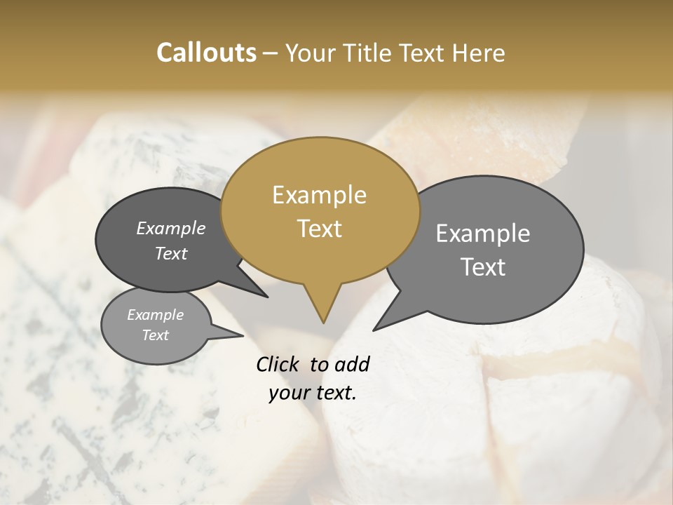 Cheddar Roquefort Gruyere PowerPoint Template