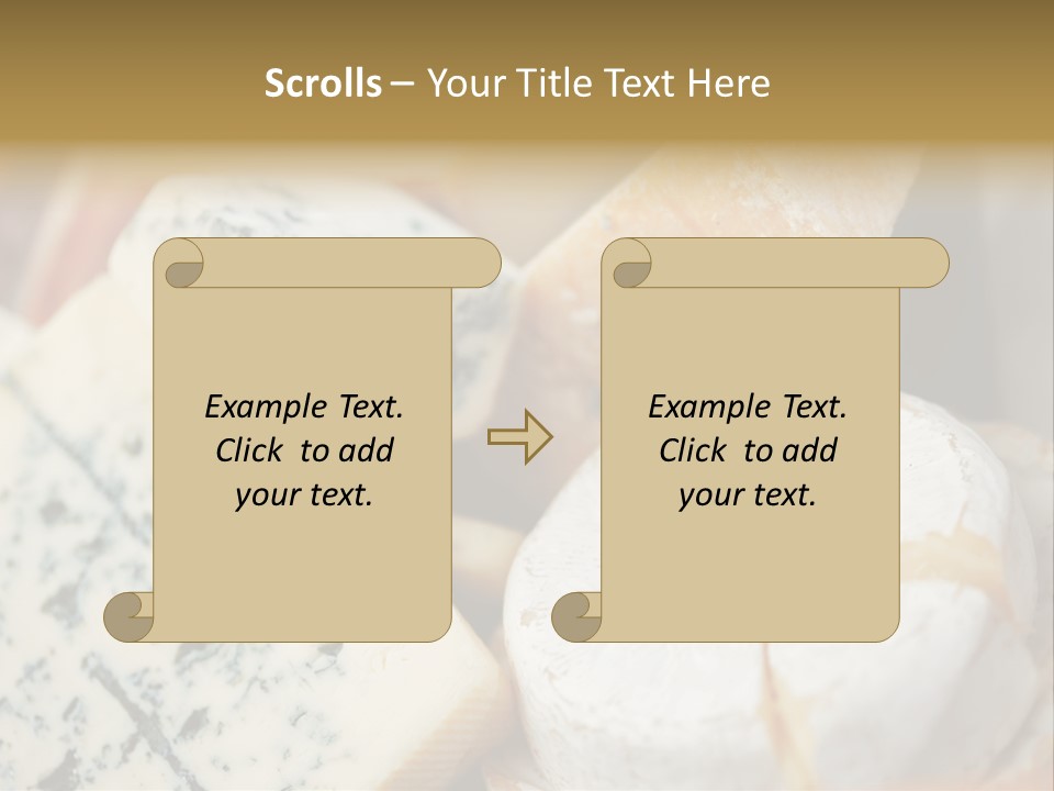 Cheddar Roquefort Gruyere PowerPoint Template