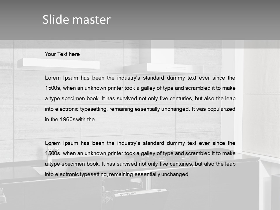 Lamp Detail Minimalism PowerPoint Template