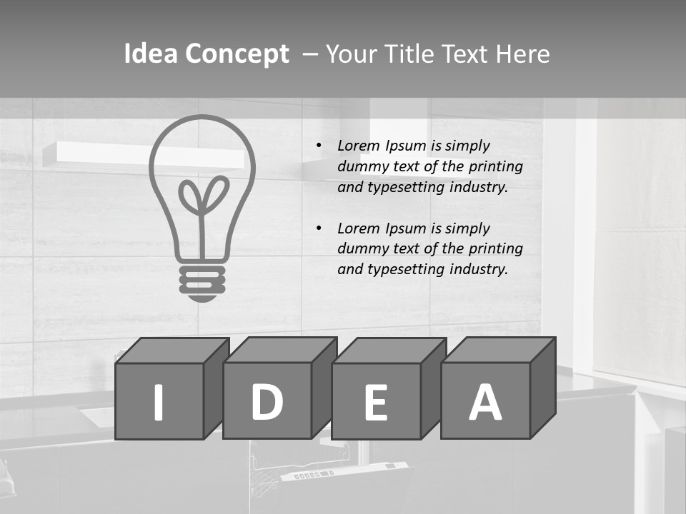 Lamp Detail Minimalism PowerPoint Template