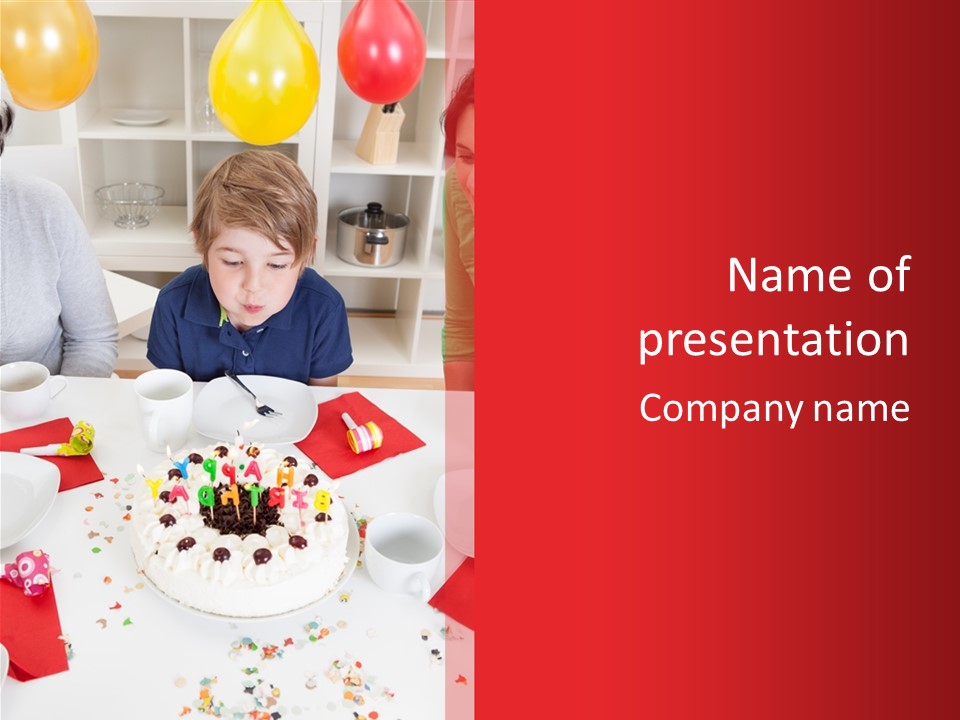 Cake Man Beauty PowerPoint Template