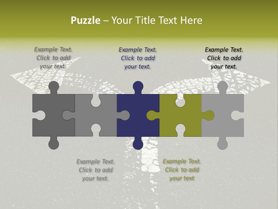 Bidirectional Rugged Drawing PowerPoint Template