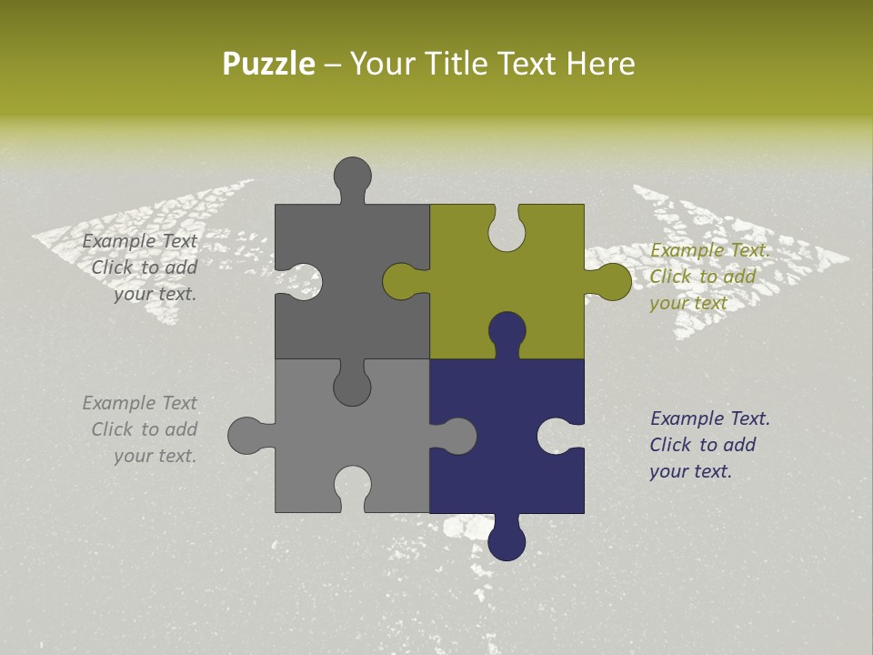 Bidirectional Rugged Drawing PowerPoint Template