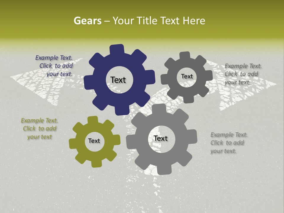 Bidirectional Rugged Drawing PowerPoint Template