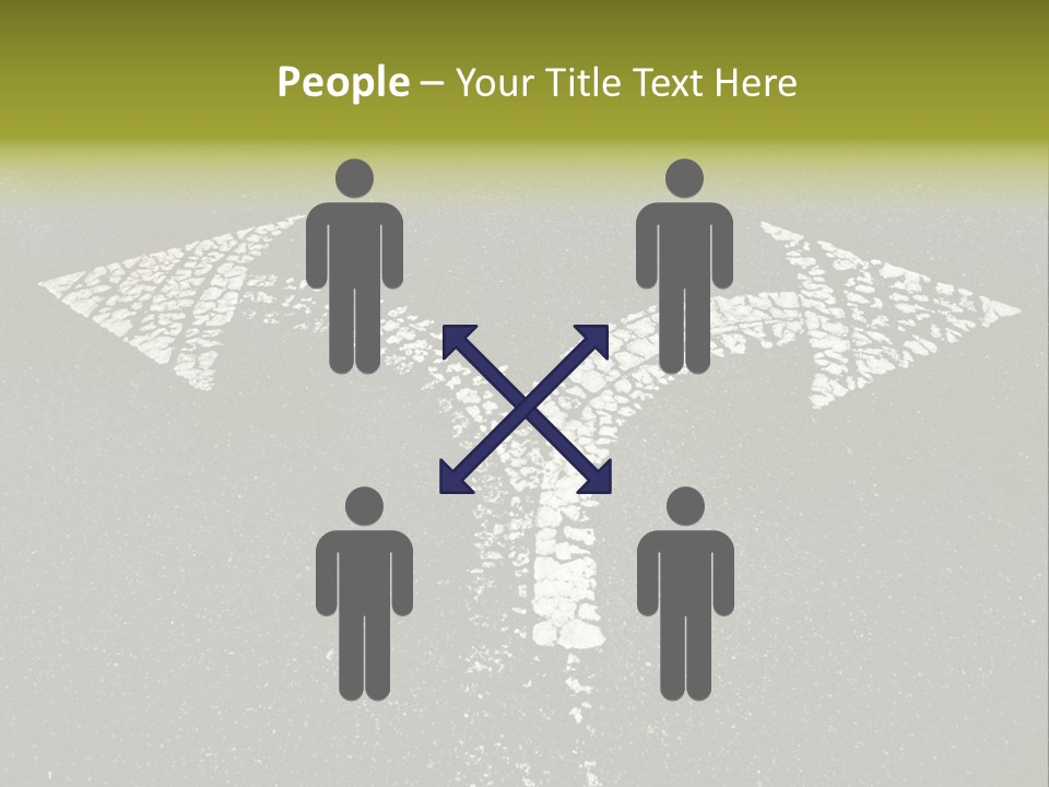 Bidirectional Rugged Drawing PowerPoint Template