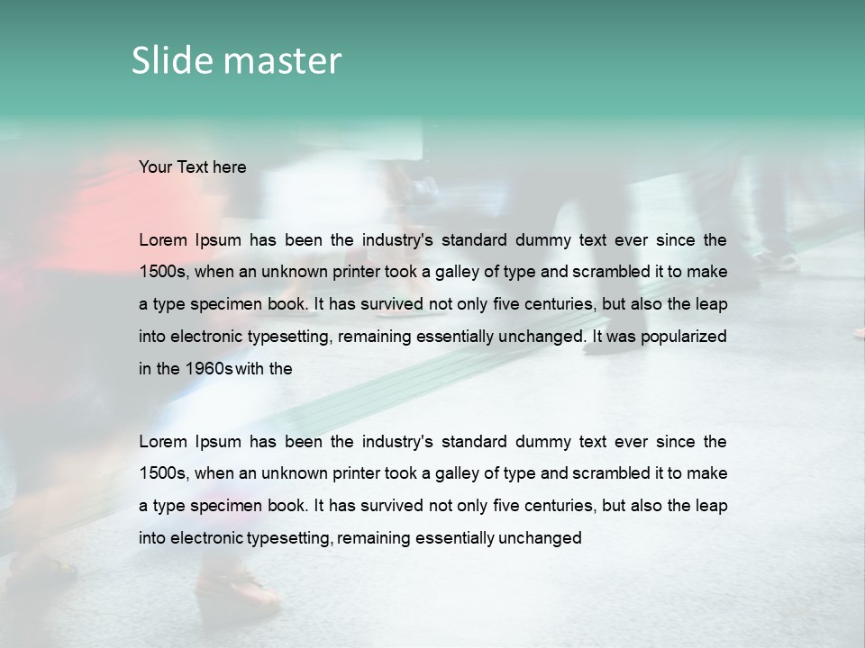 Subway Town View PowerPoint Template