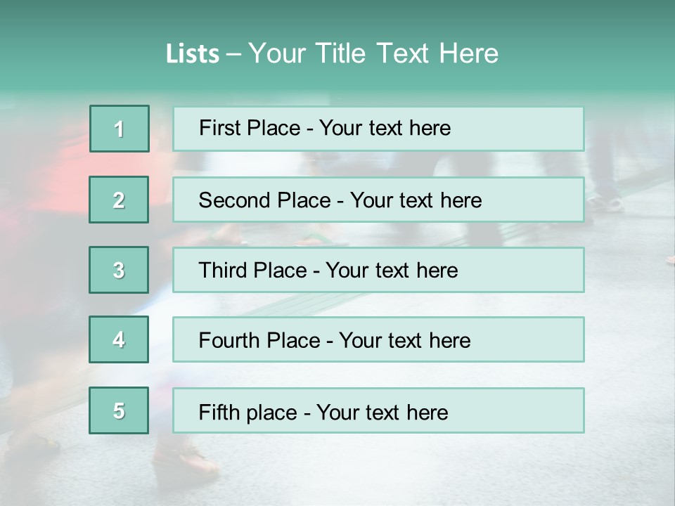 Subway Town View PowerPoint Template