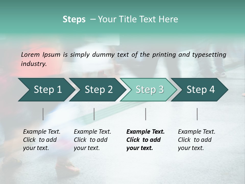 Subway Town View PowerPoint Template
