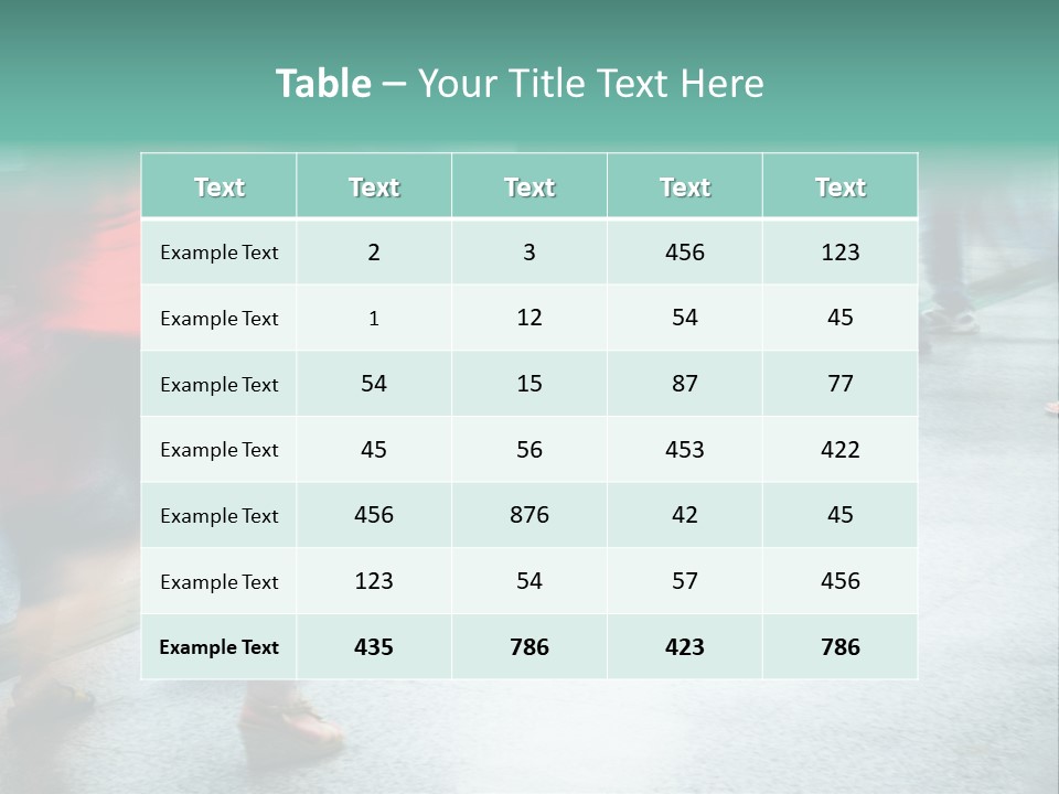Subway Town View PowerPoint Template