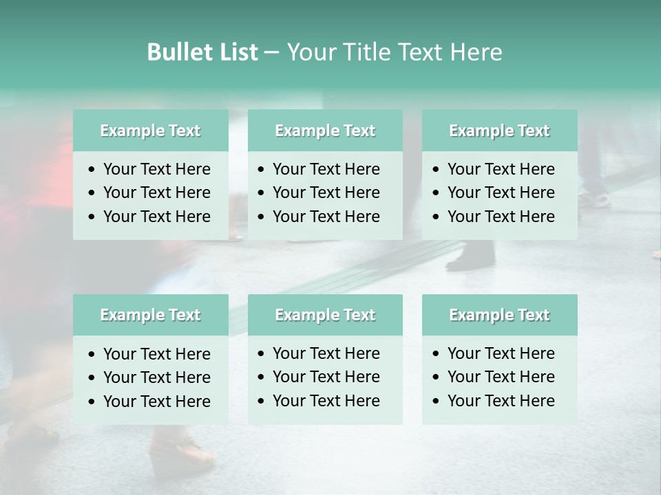 Subway Town View PowerPoint Template