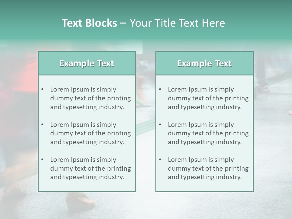 Subway Town View PowerPoint Template