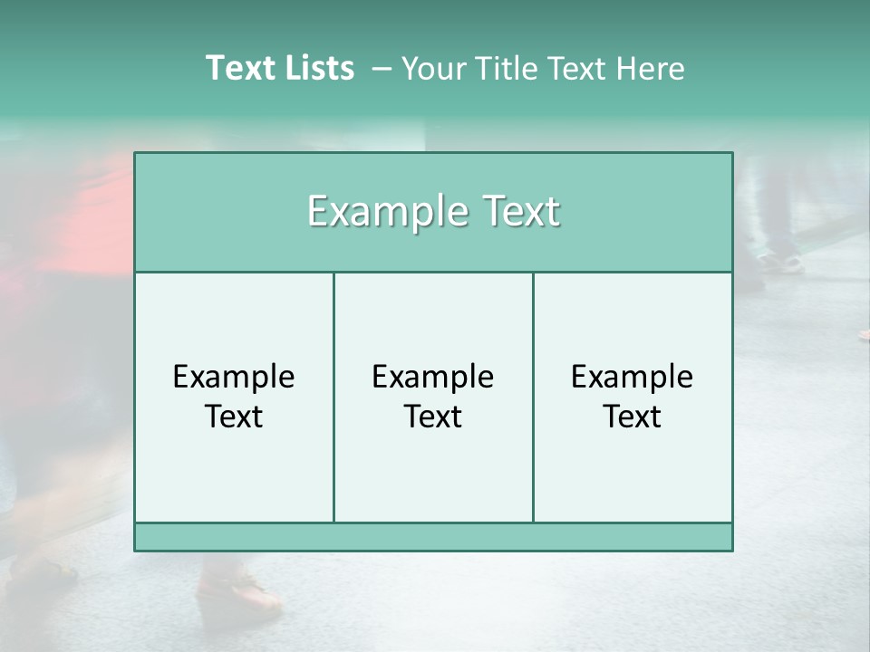 Subway Town View PowerPoint Template