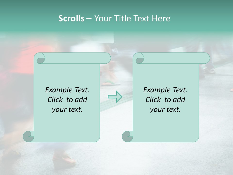 Subway Town View PowerPoint Template