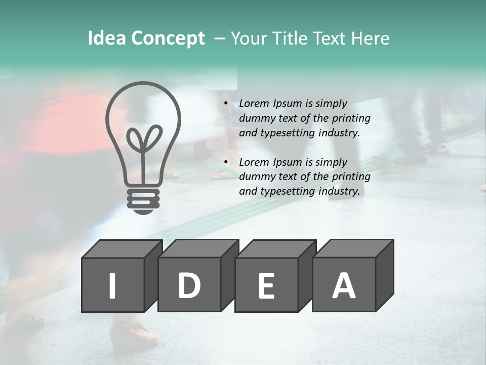 Subway Town View PowerPoint Template