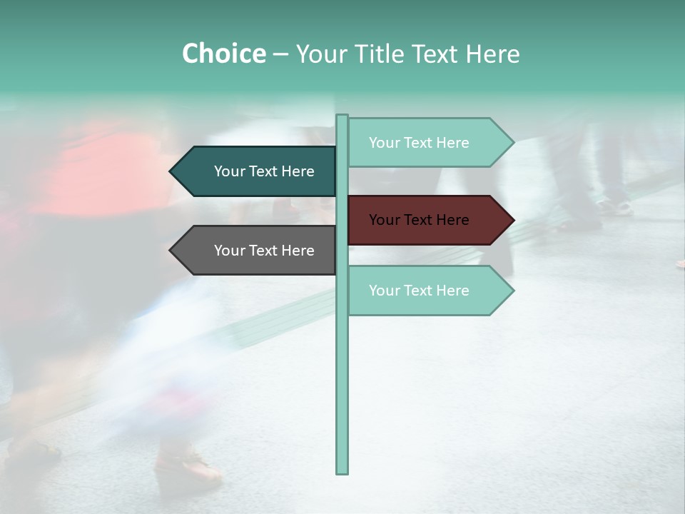 Subway Town View PowerPoint Template