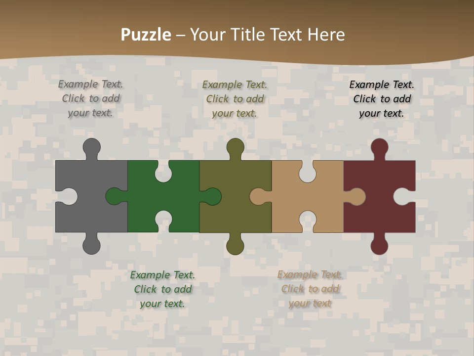 Horizontal Generations Portrait PowerPoint Template