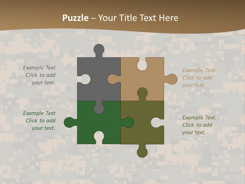 Horizontal Generations Portrait PowerPoint Template