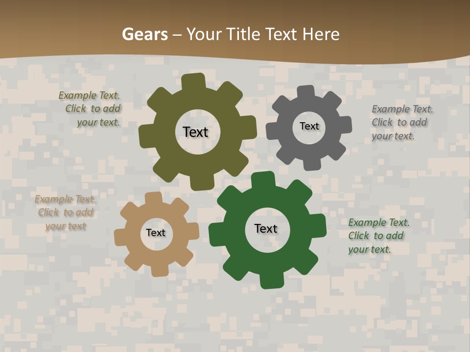 Horizontal Generations Portrait PowerPoint Template