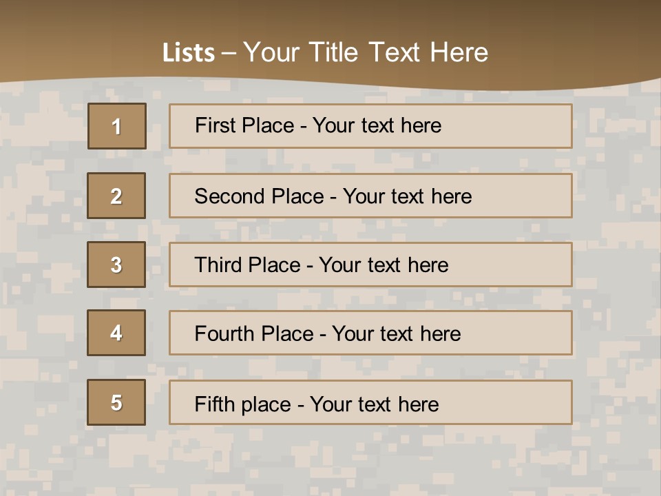 Horizontal Generations Portrait PowerPoint Template