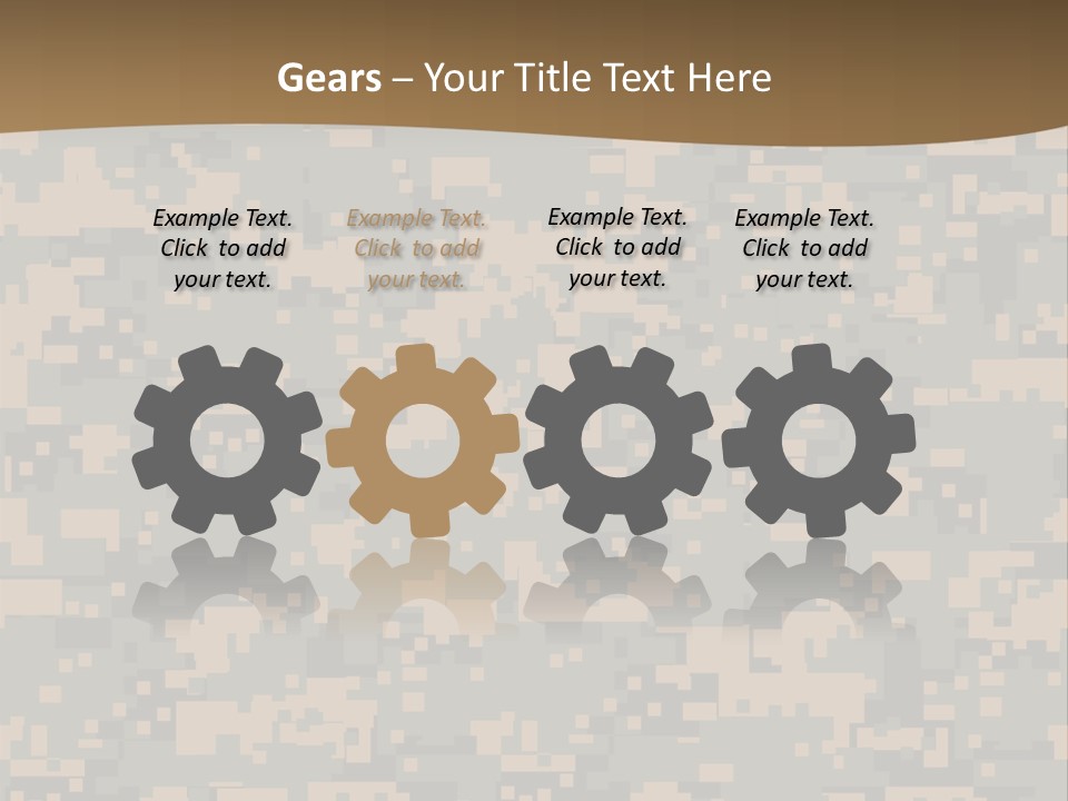 Horizontal Generations Portrait PowerPoint Template