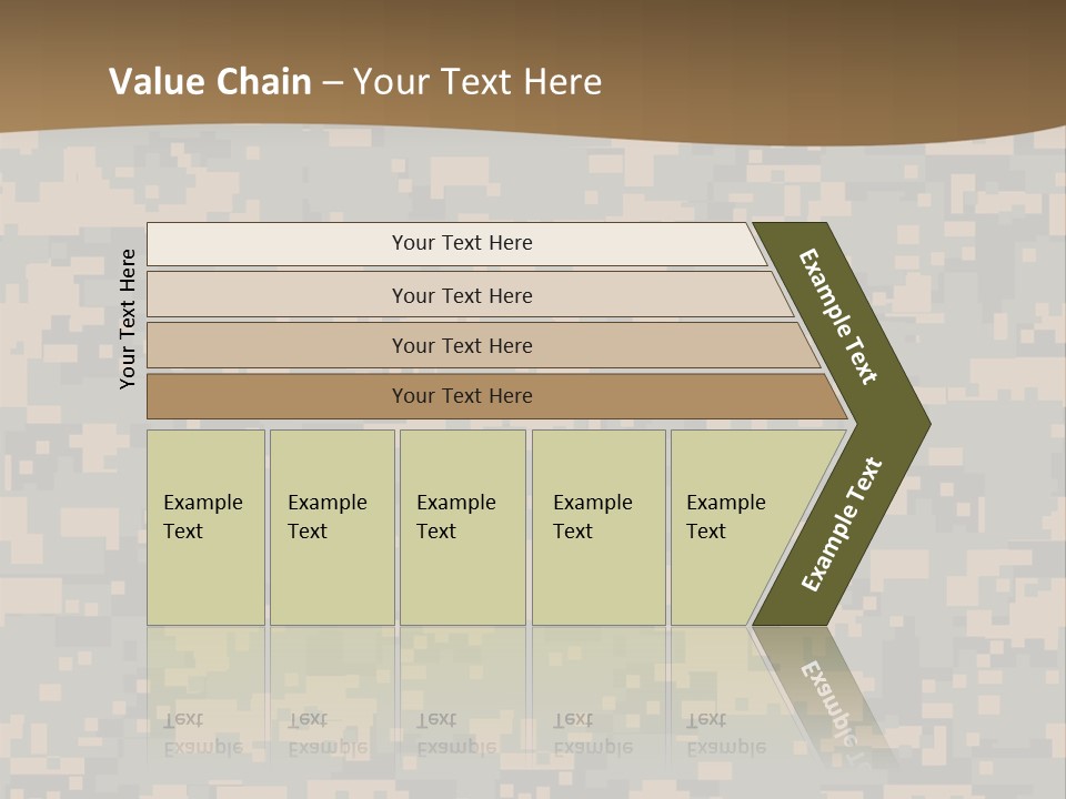 Horizontal Generations Portrait PowerPoint Template