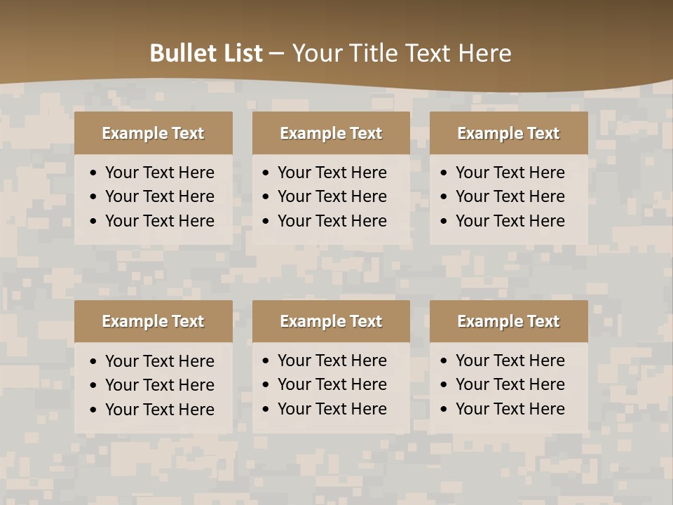 Horizontal Generations Portrait PowerPoint Template