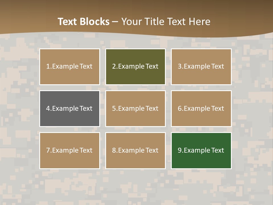 Horizontal Generations Portrait PowerPoint Template