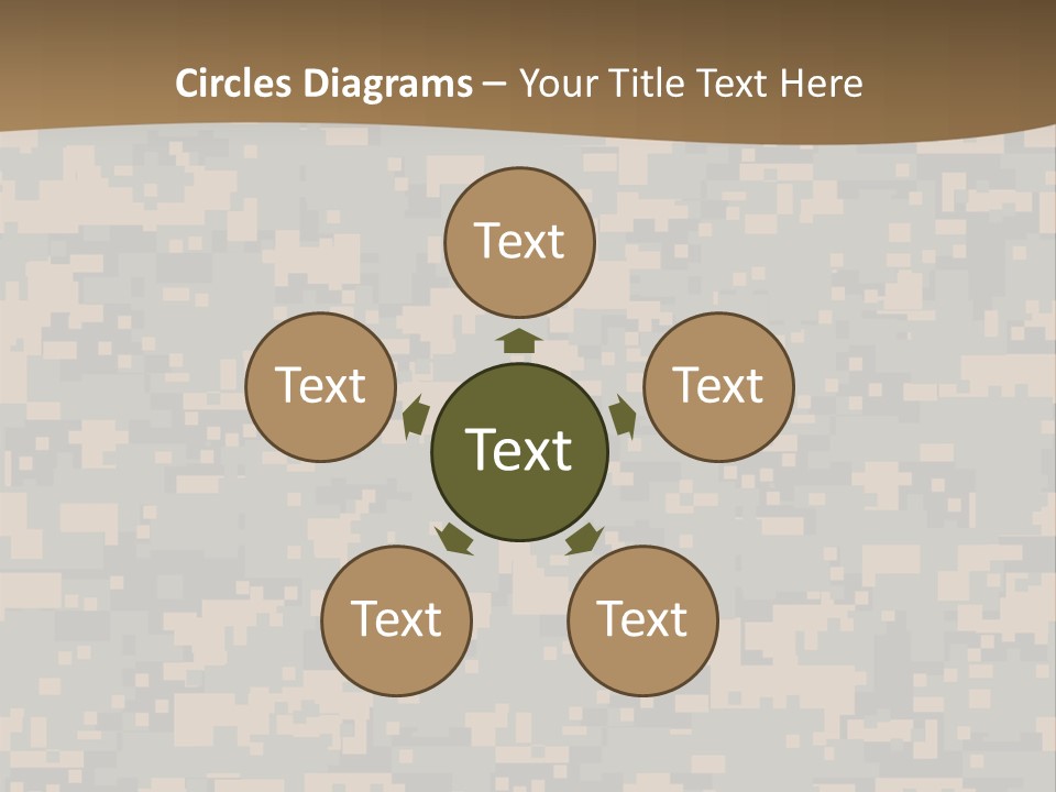 Horizontal Generations Portrait PowerPoint Template