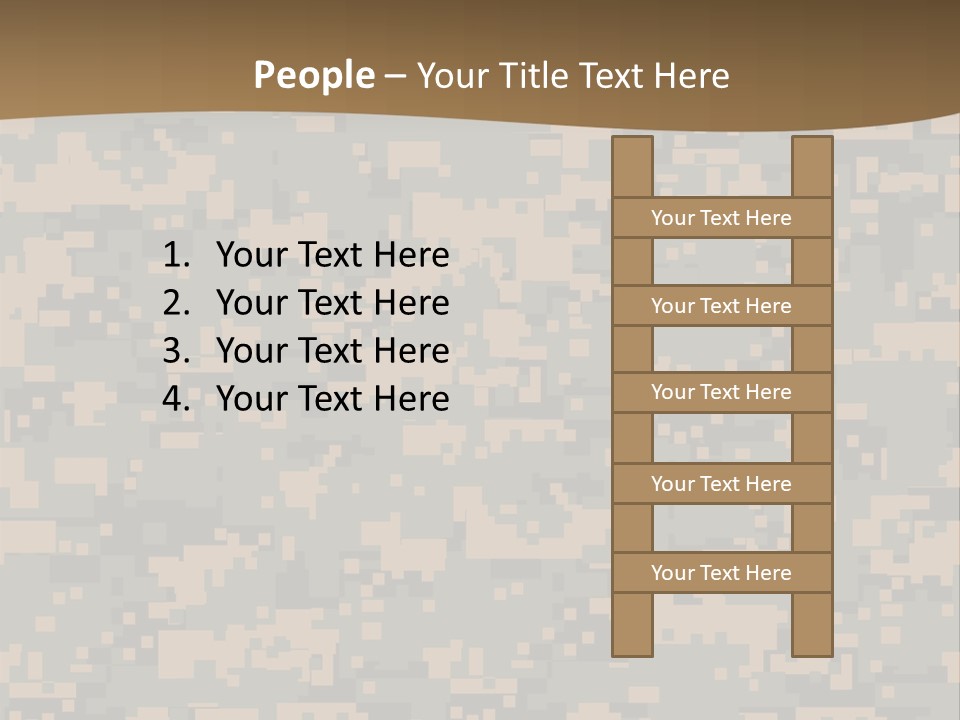 Horizontal Generations Portrait PowerPoint Template