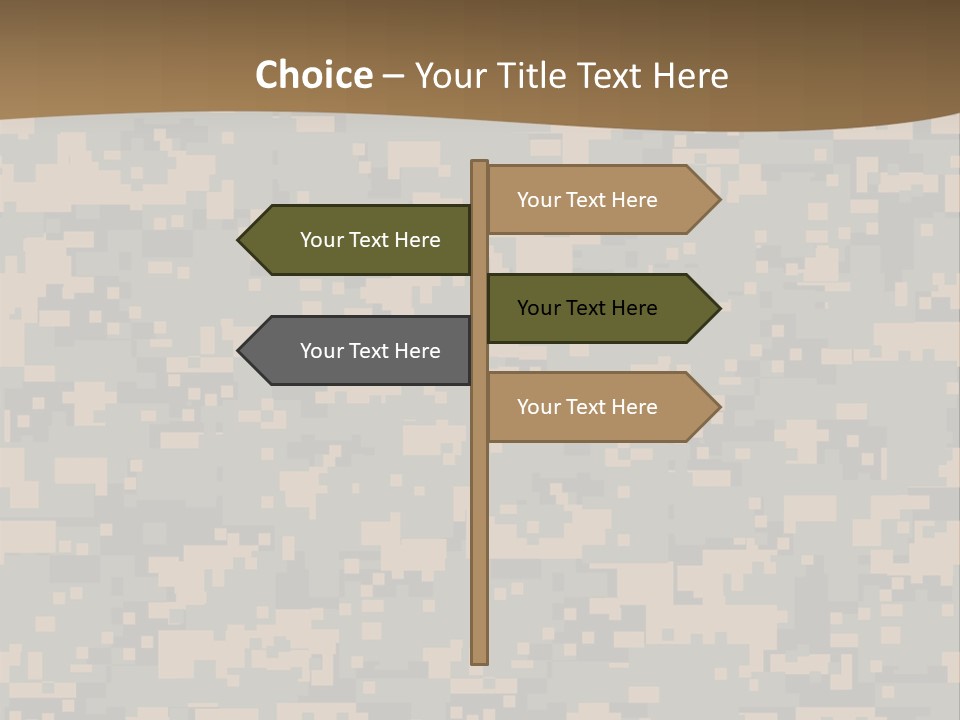 Horizontal Generations Portrait PowerPoint Template