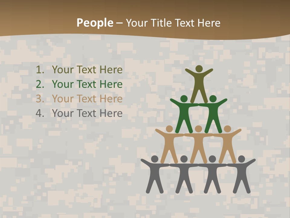 Horizontal Generations Portrait PowerPoint Template