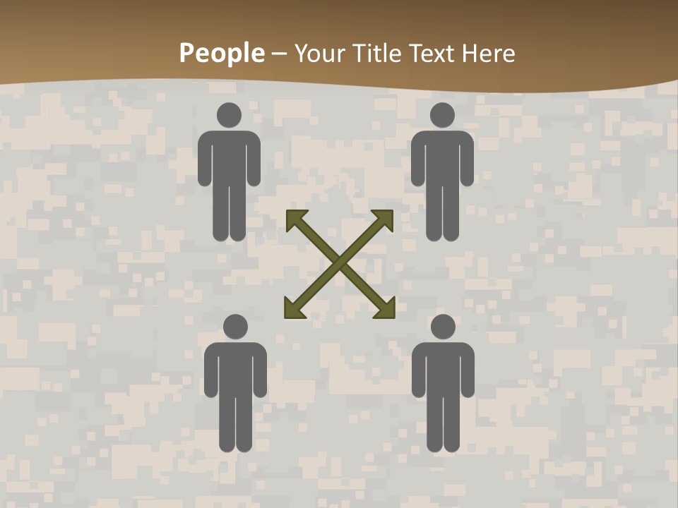 Horizontal Generations Portrait PowerPoint Template