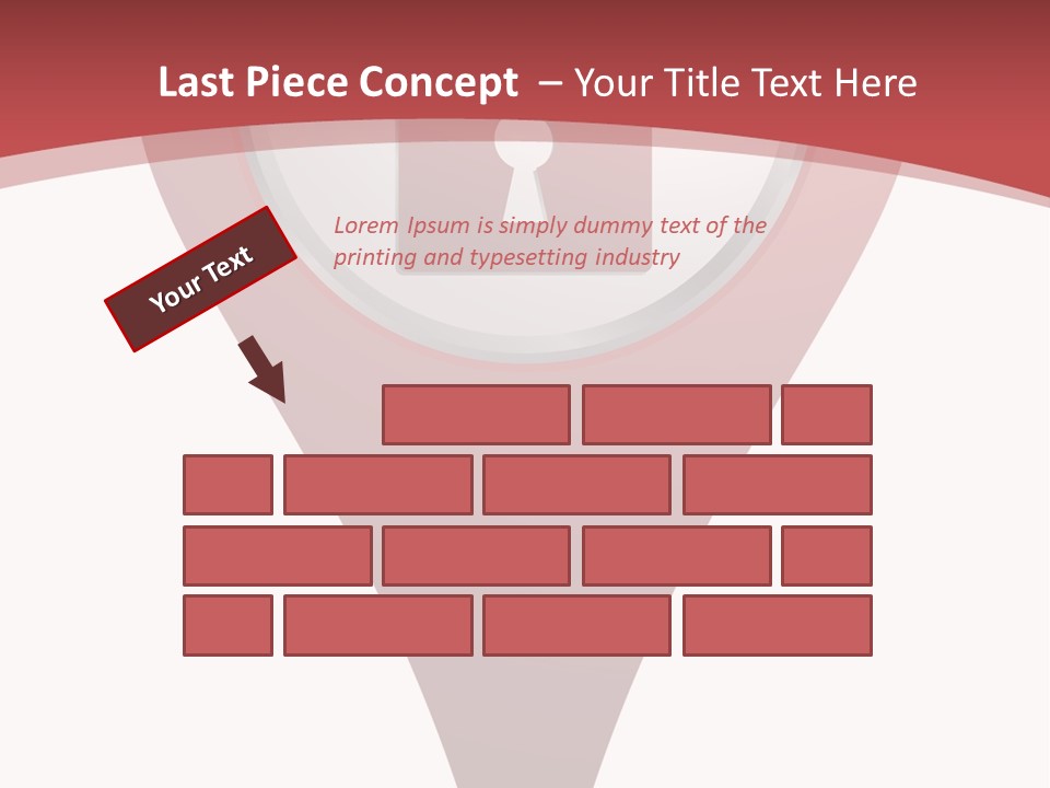 Guard Padlock Vector PowerPoint Template