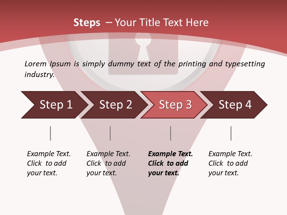 Guard Padlock Vector PowerPoint Template