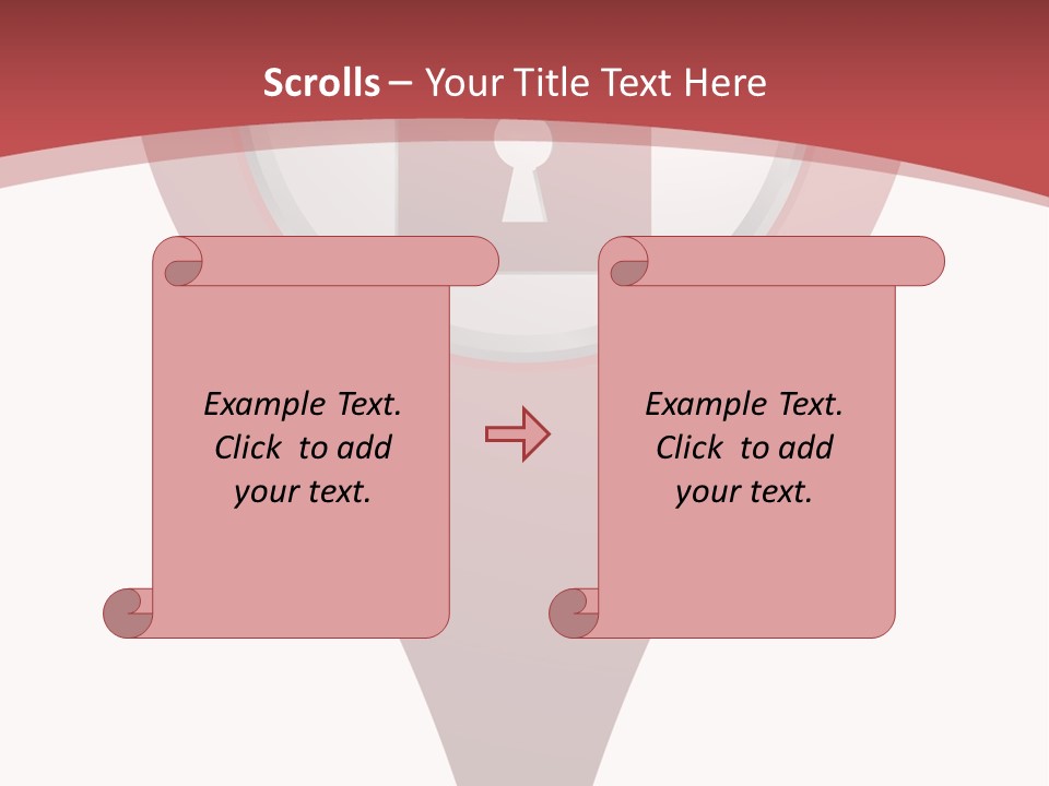 Guard Padlock Vector PowerPoint Template