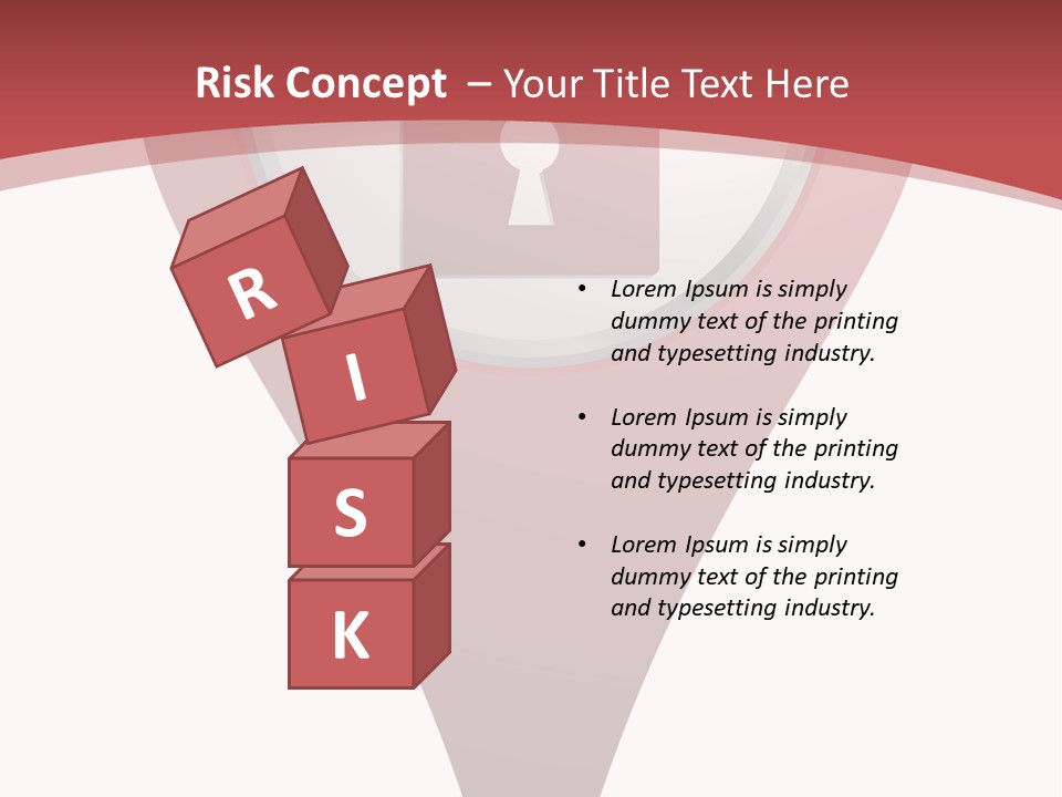 Guard Padlock Vector PowerPoint Template