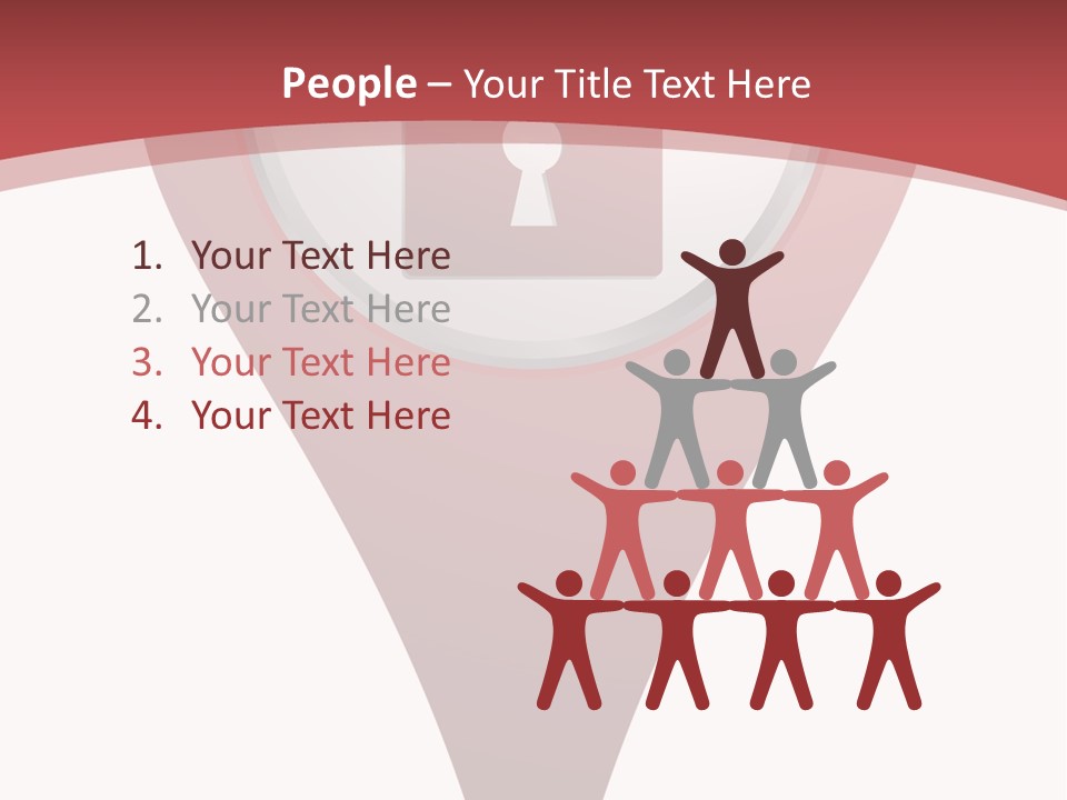 Guard Padlock Vector PowerPoint Template