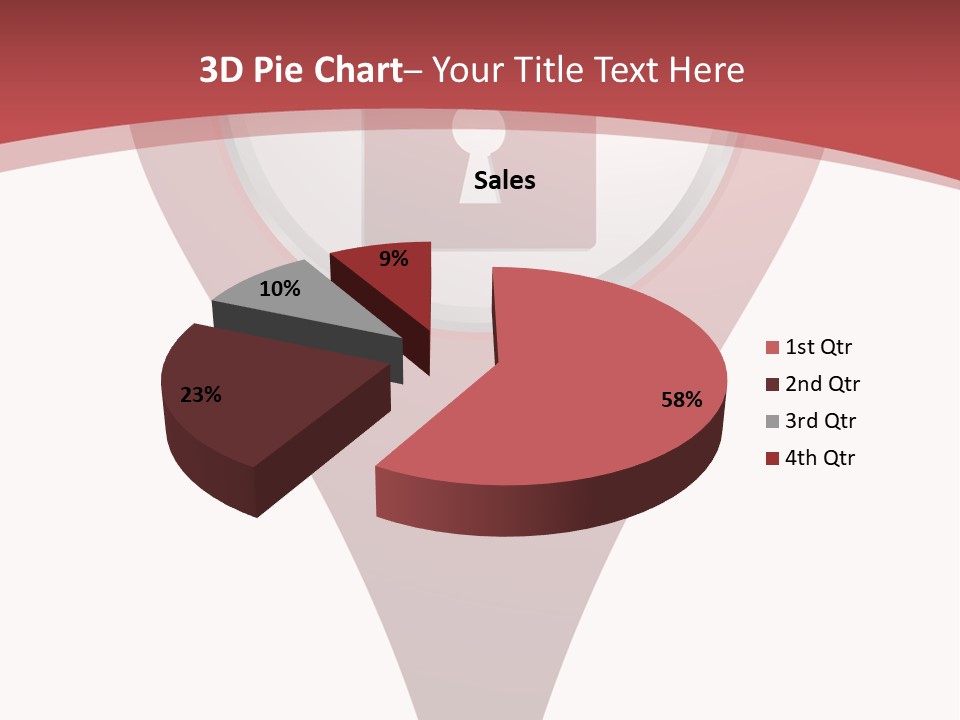 Guard Padlock Vector PowerPoint Template