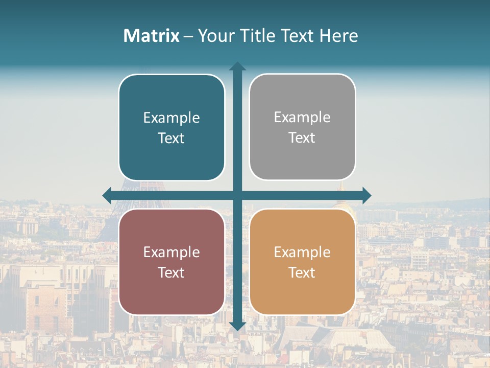 A Picture Of The Eiffel Tower In Paris PowerPoint Template